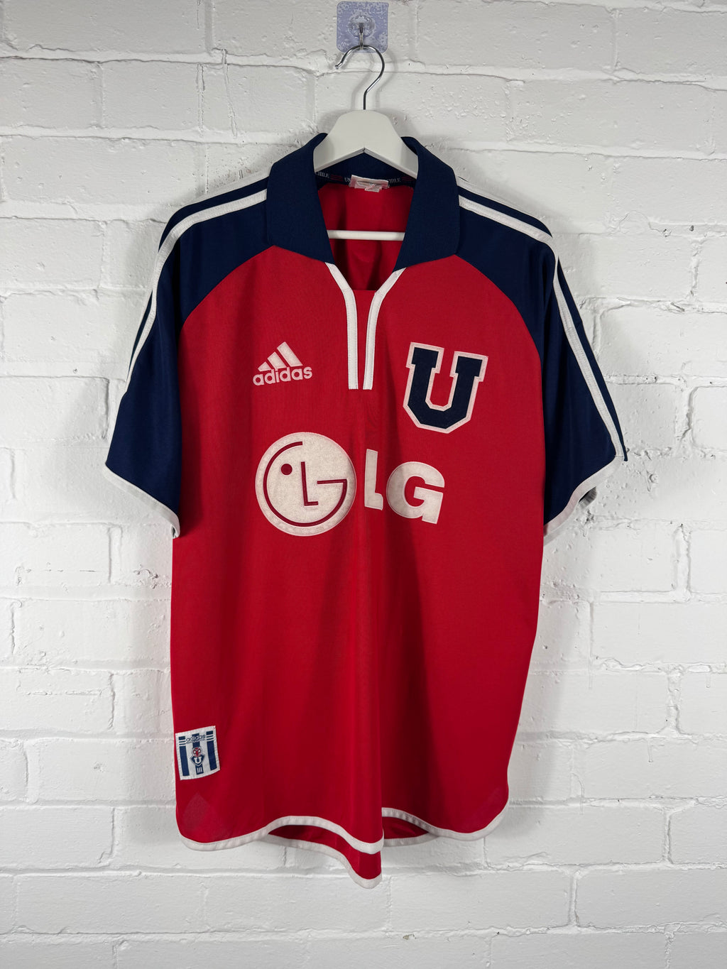 2001 / 02 Universidad De Chile Away Adidas Large Football Shirt