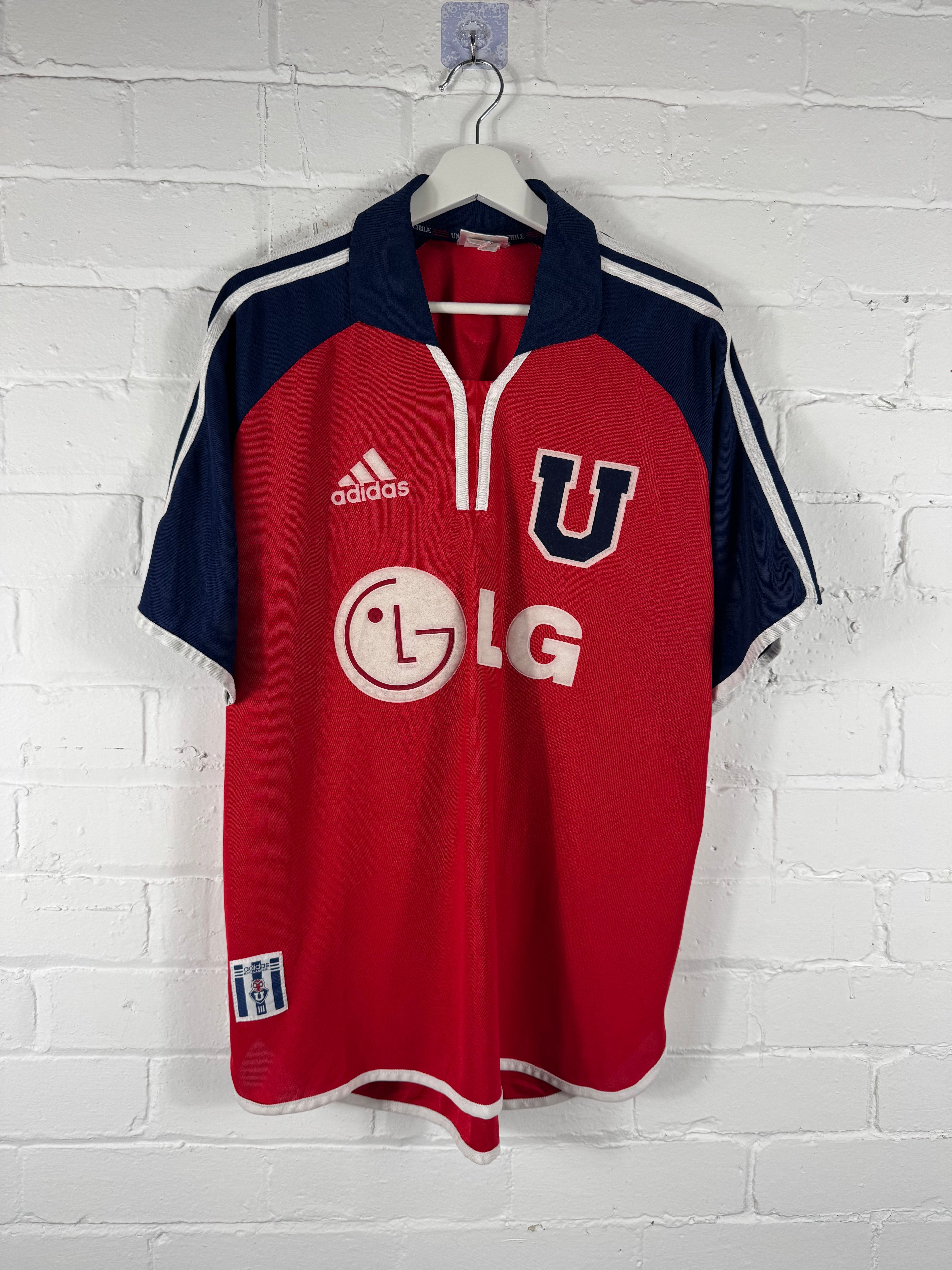 2001 / 02 Universidad De Chile Away Adidas Large Football Shirt