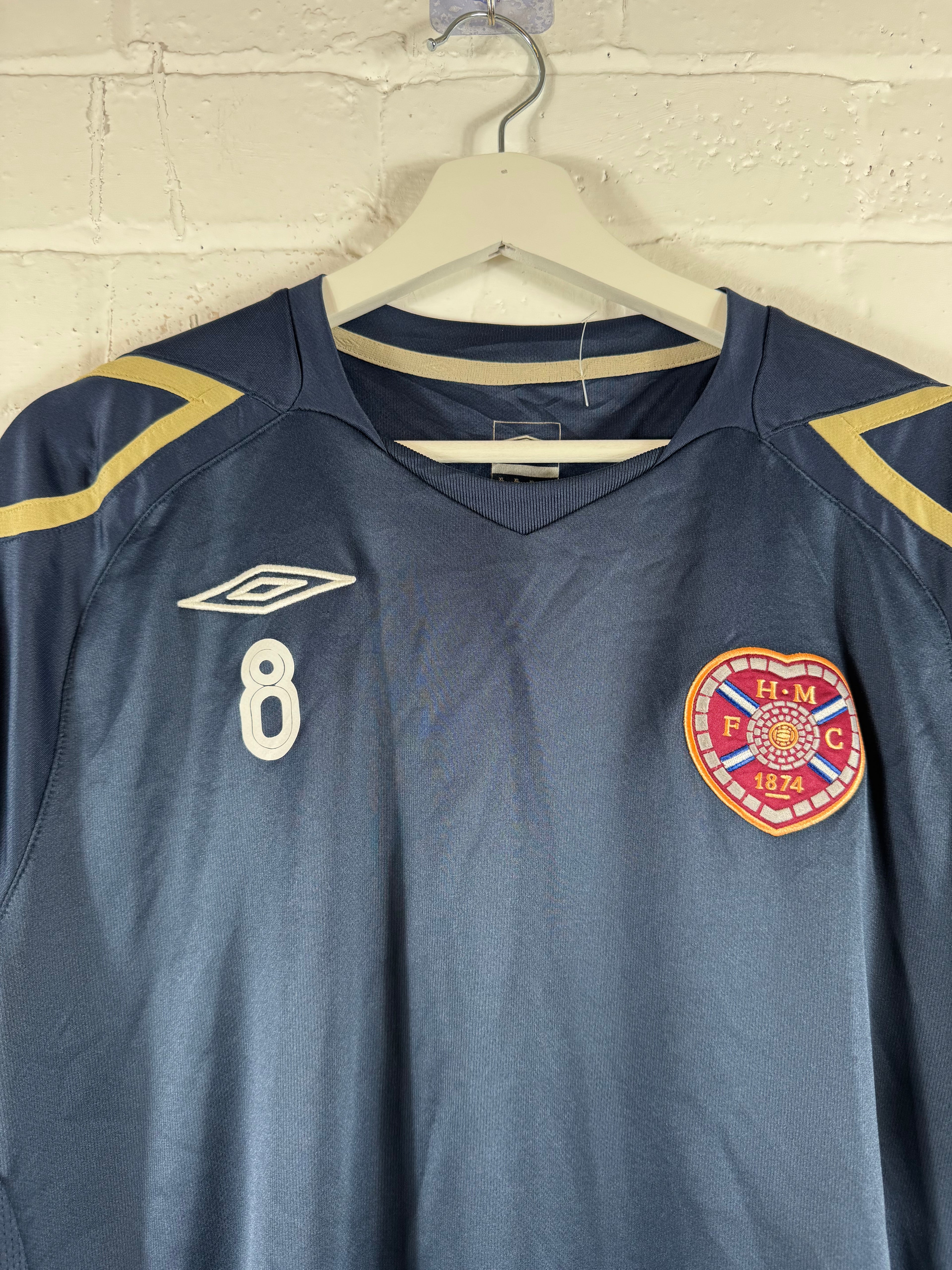 2008 - 09 Heart of Midlothian training Umbro football shirt XL player issued