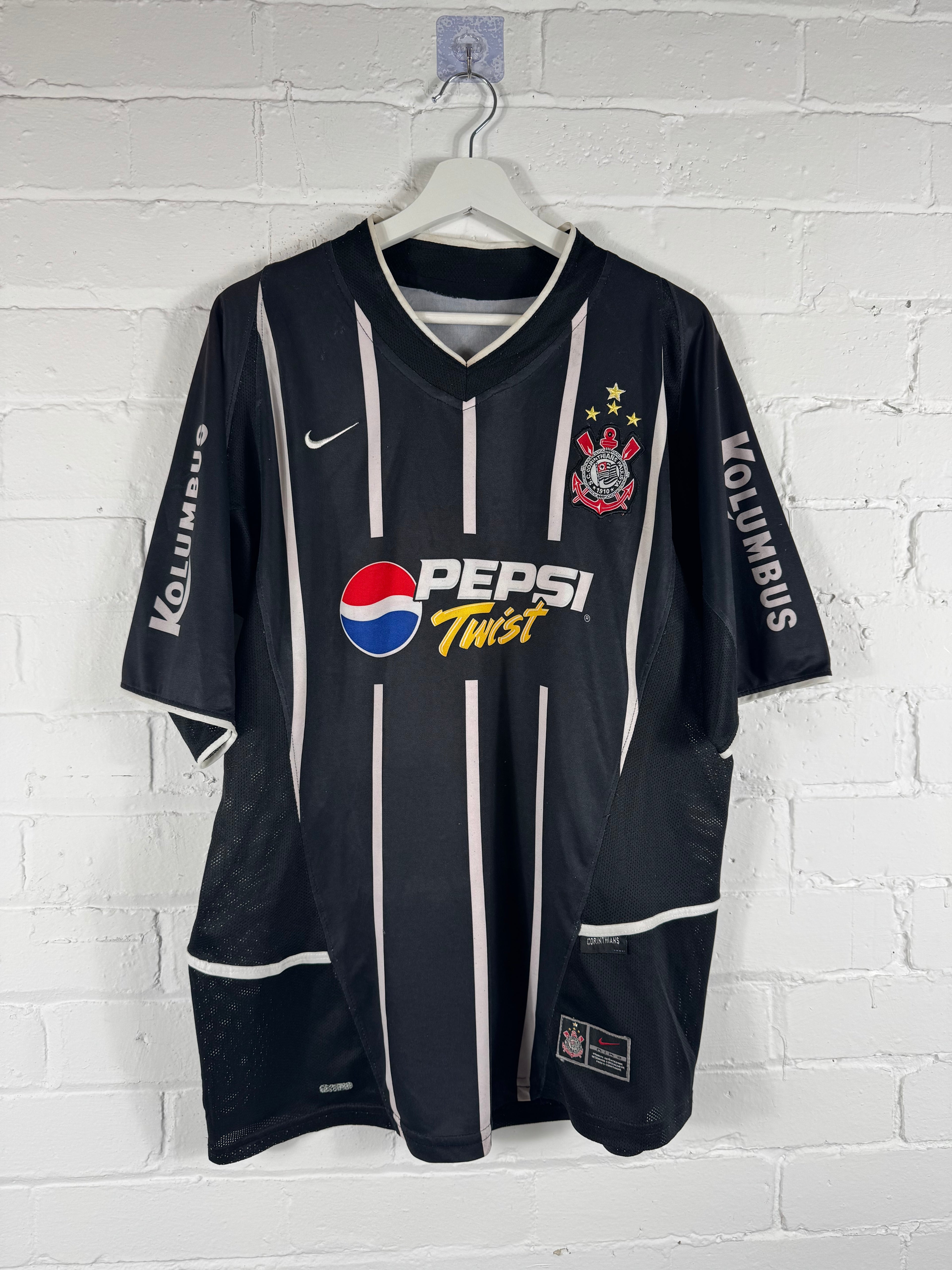 2003 Corinthians Away Nike Large Football Shirt 10