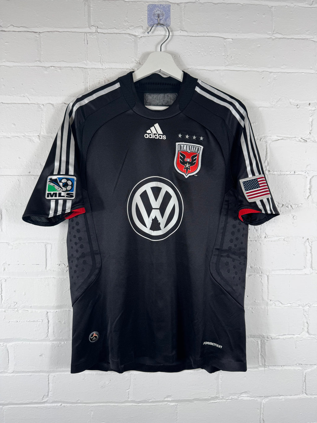 2008 / 09 DC United Home Adidas Medium Football Shirt Match Worn / Issued C. Gomez