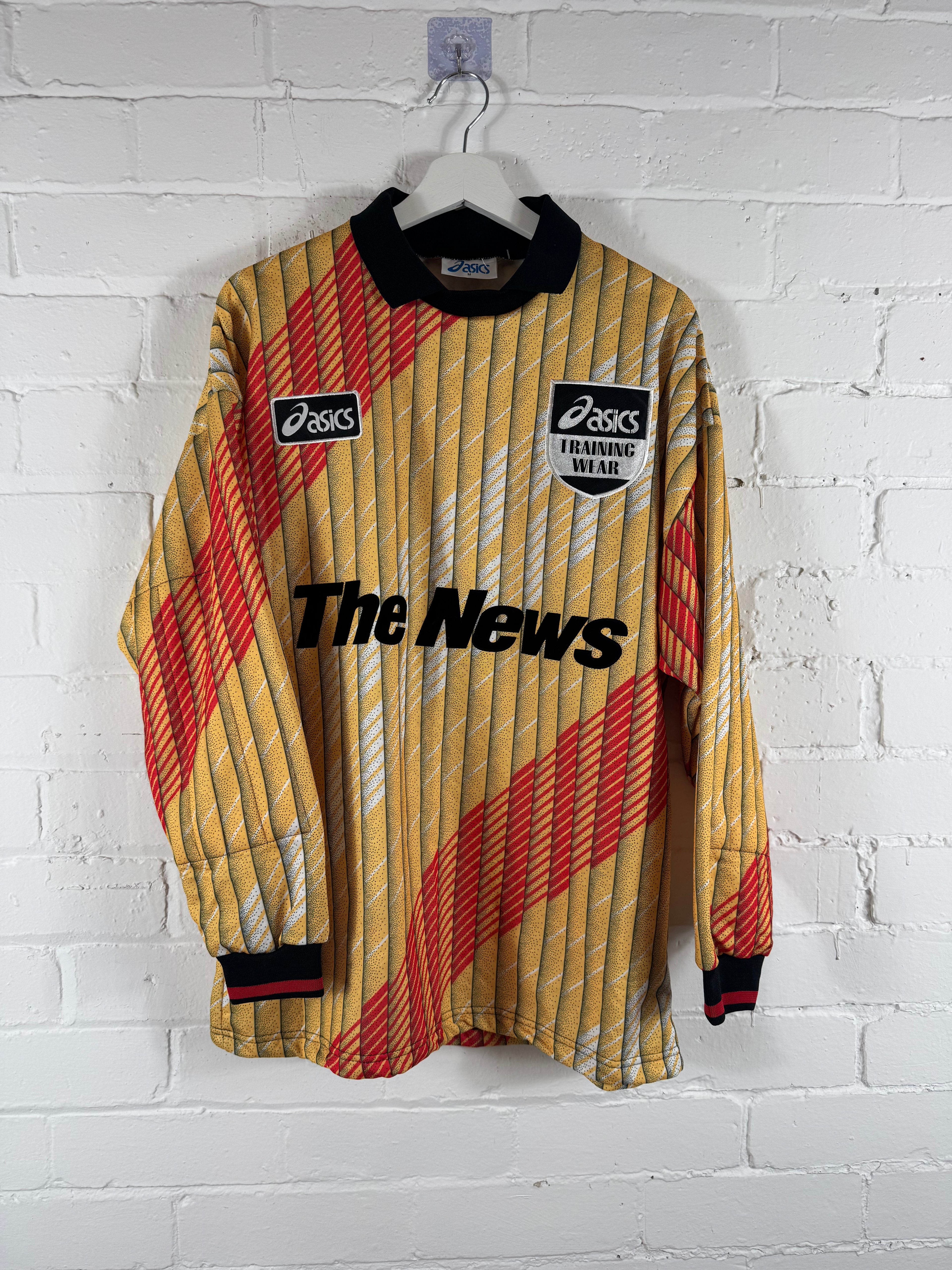 1995 - 96 Portsmouth FC training goalkeeper football shirt ASICS medium