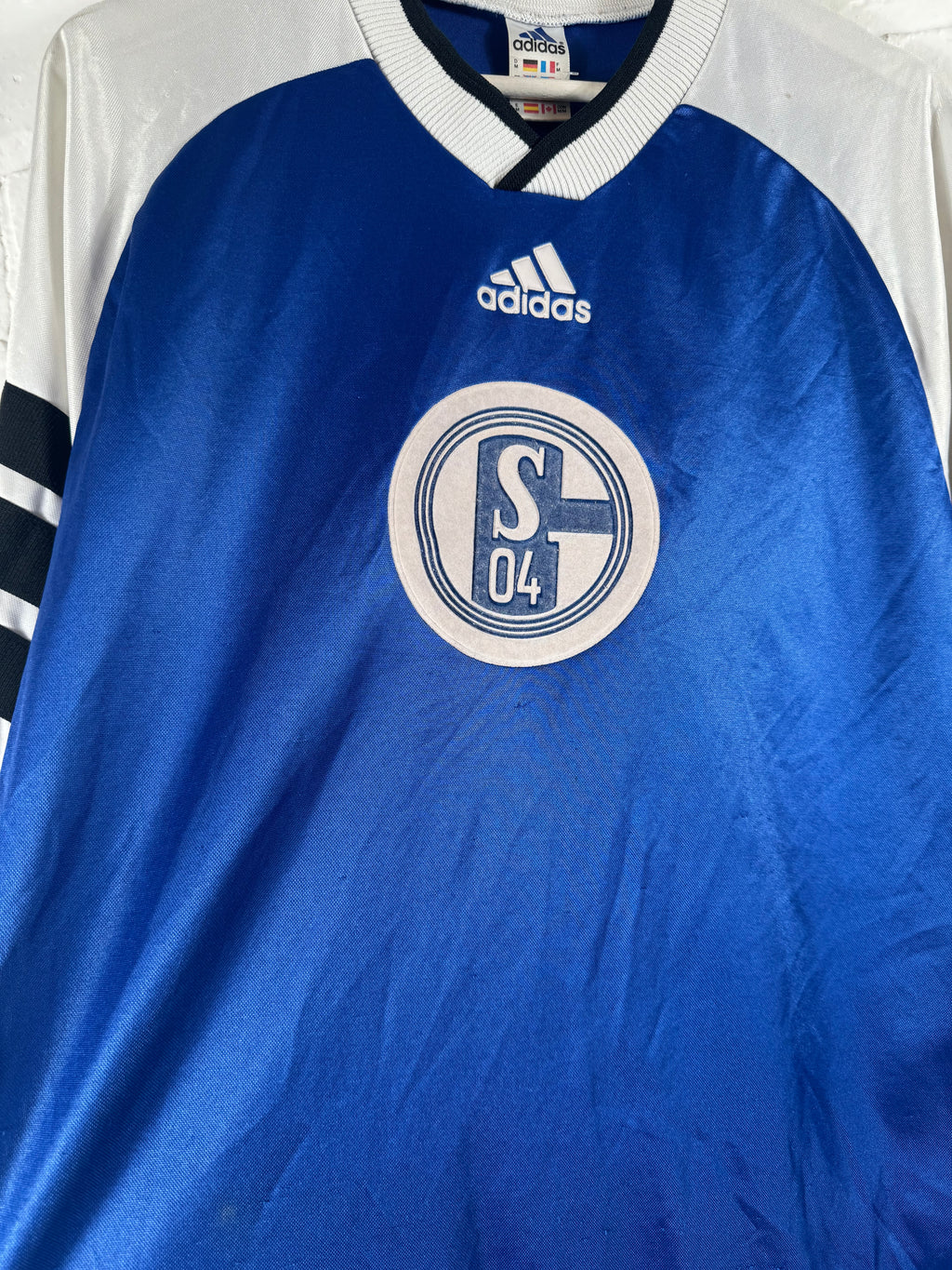 1998 - 99 Schalke 04 training football shirt adidas medium