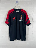 1997 / 98 AC Milan football training t shirt Lotto XL