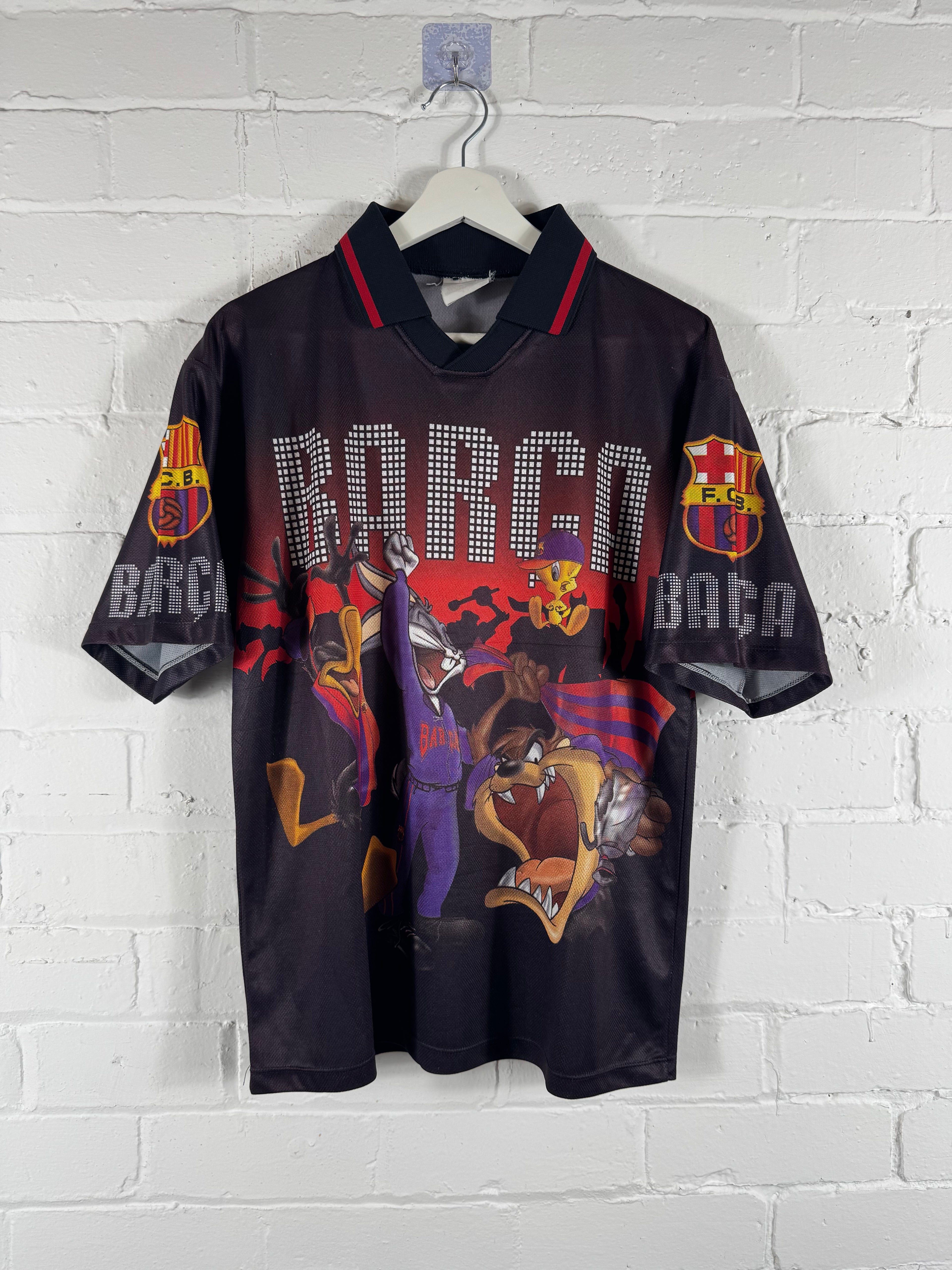 1998 FC Barcelona Looney Tunes football shirt medium