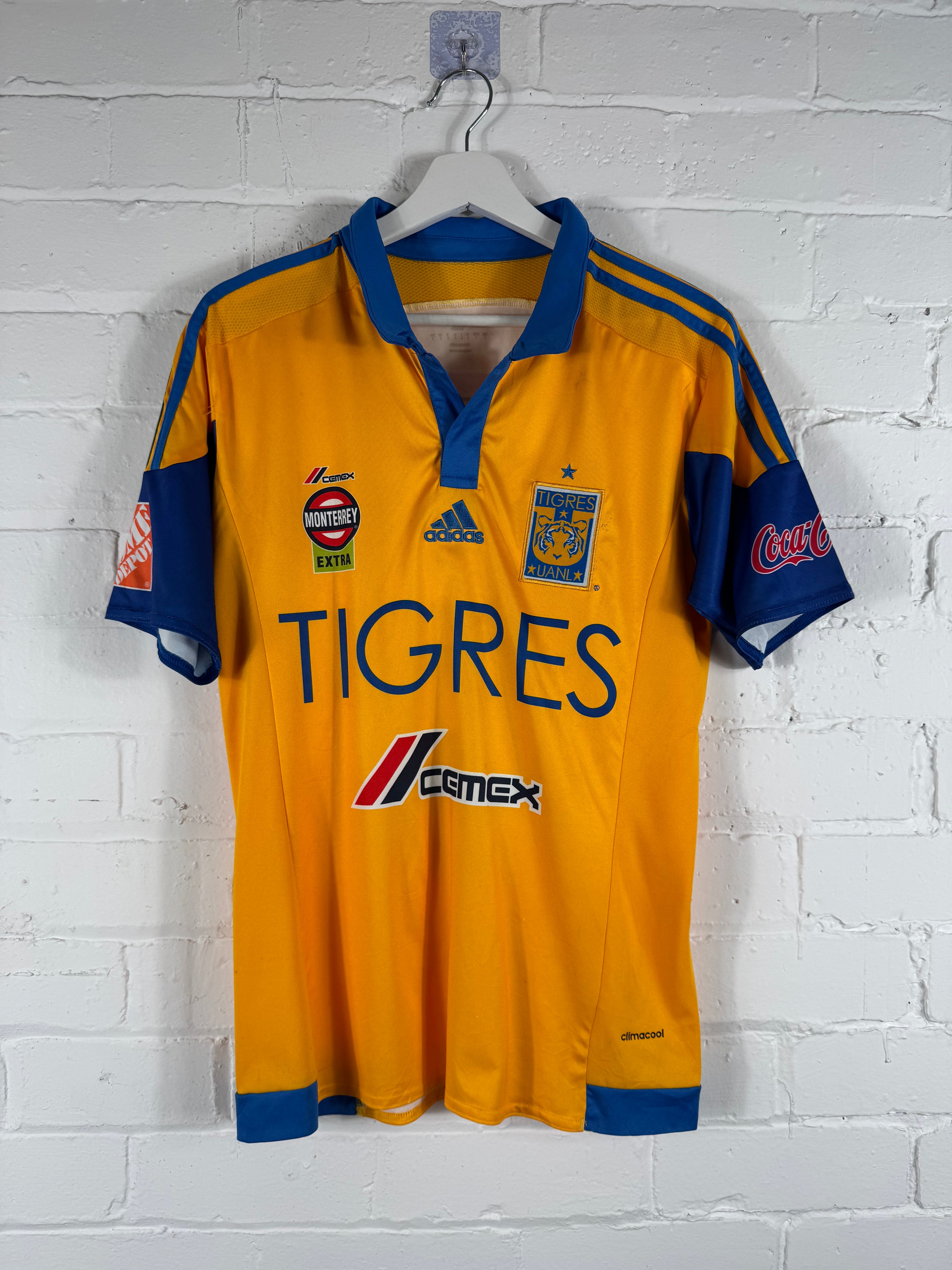 2015 / 16 Tigres UANL Home Adidas Small Football Shirt Gignac 10