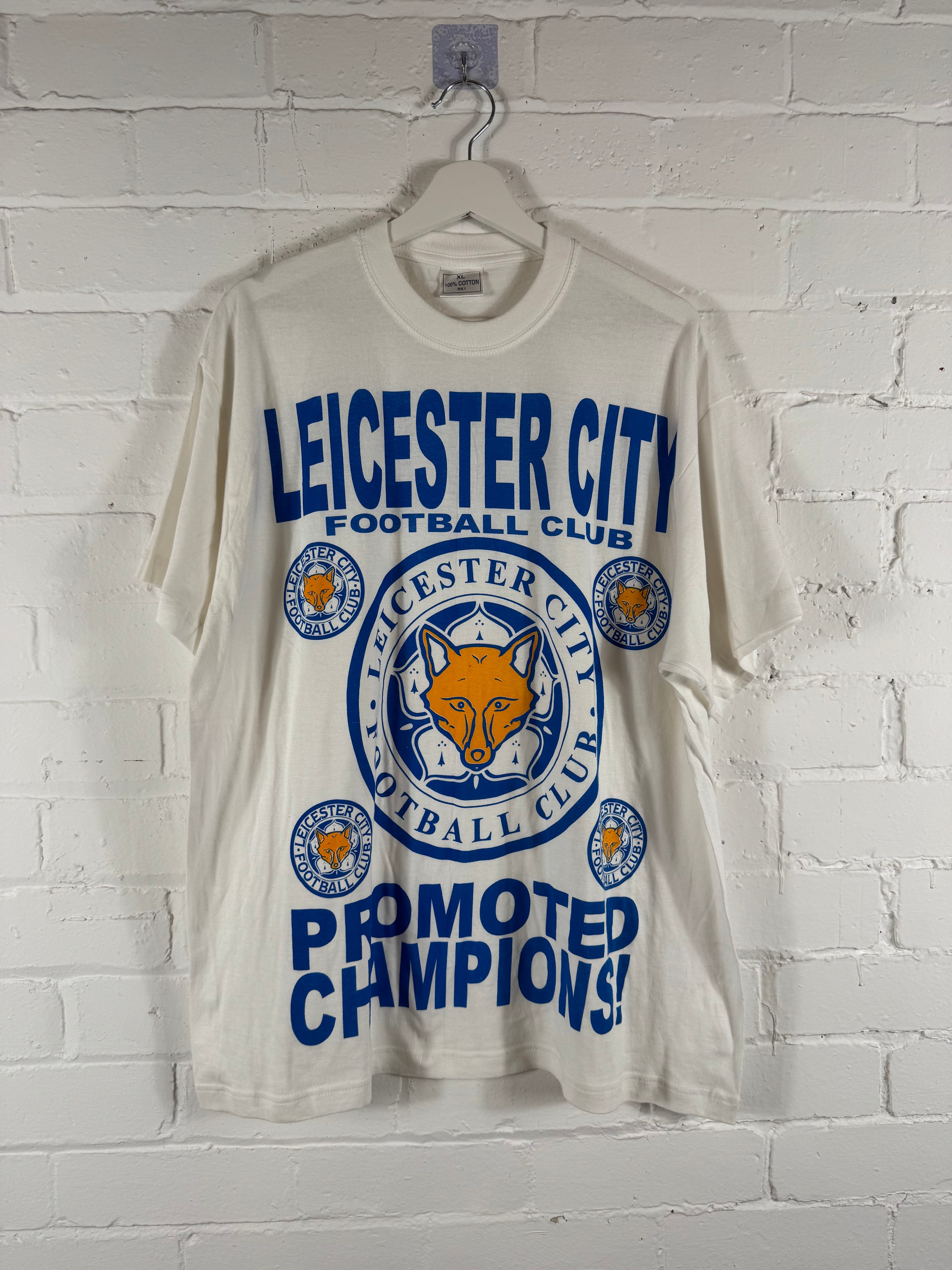 90s Leicester City football t shirt XL