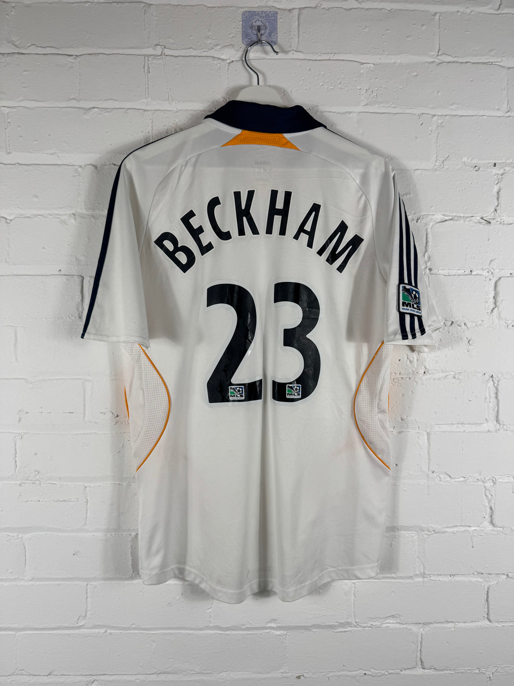 2007 LA Galaxy Home Adidas Small Football Shirt Beckham 23