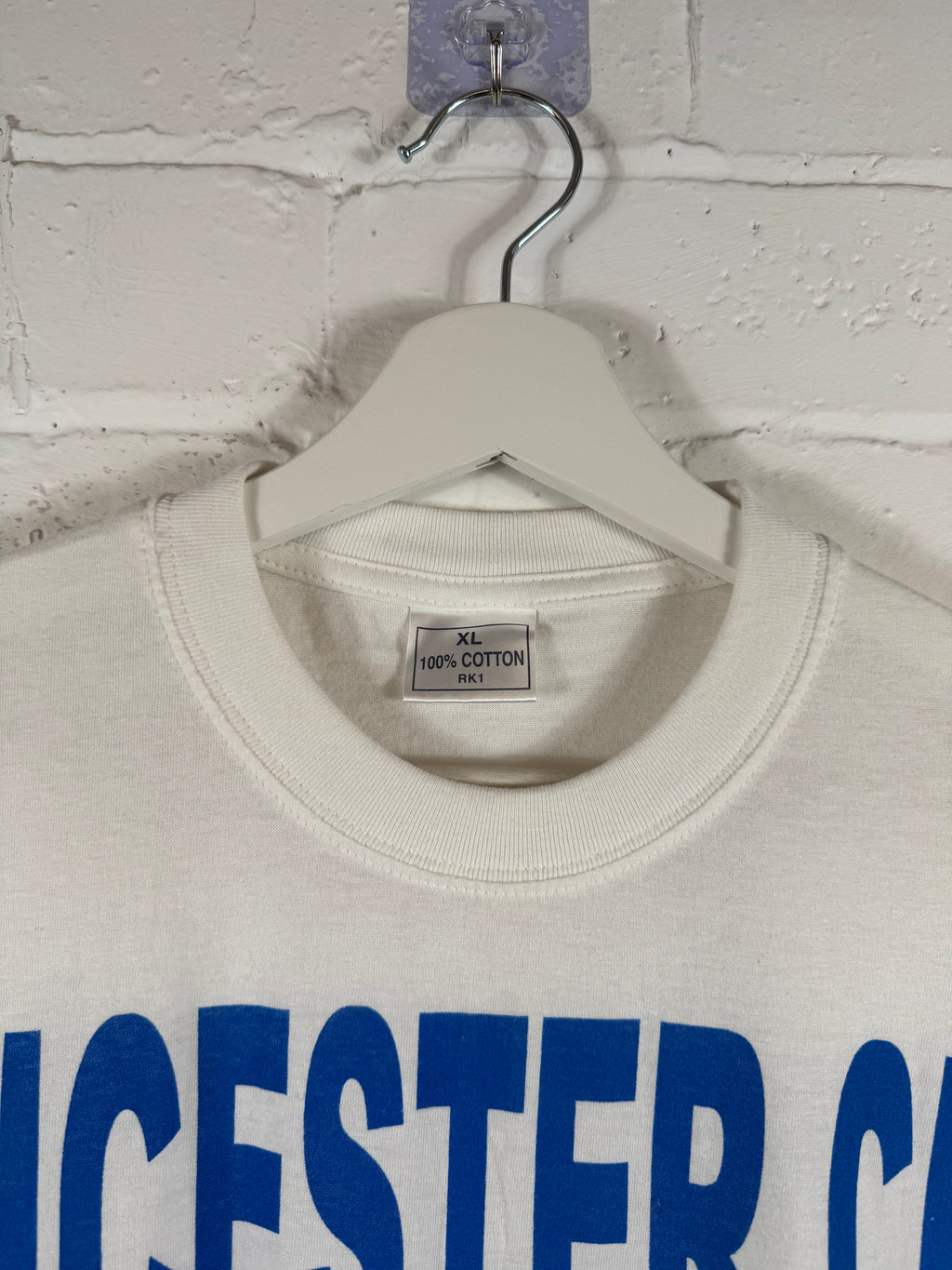 90s Leicester City football t shirt XL