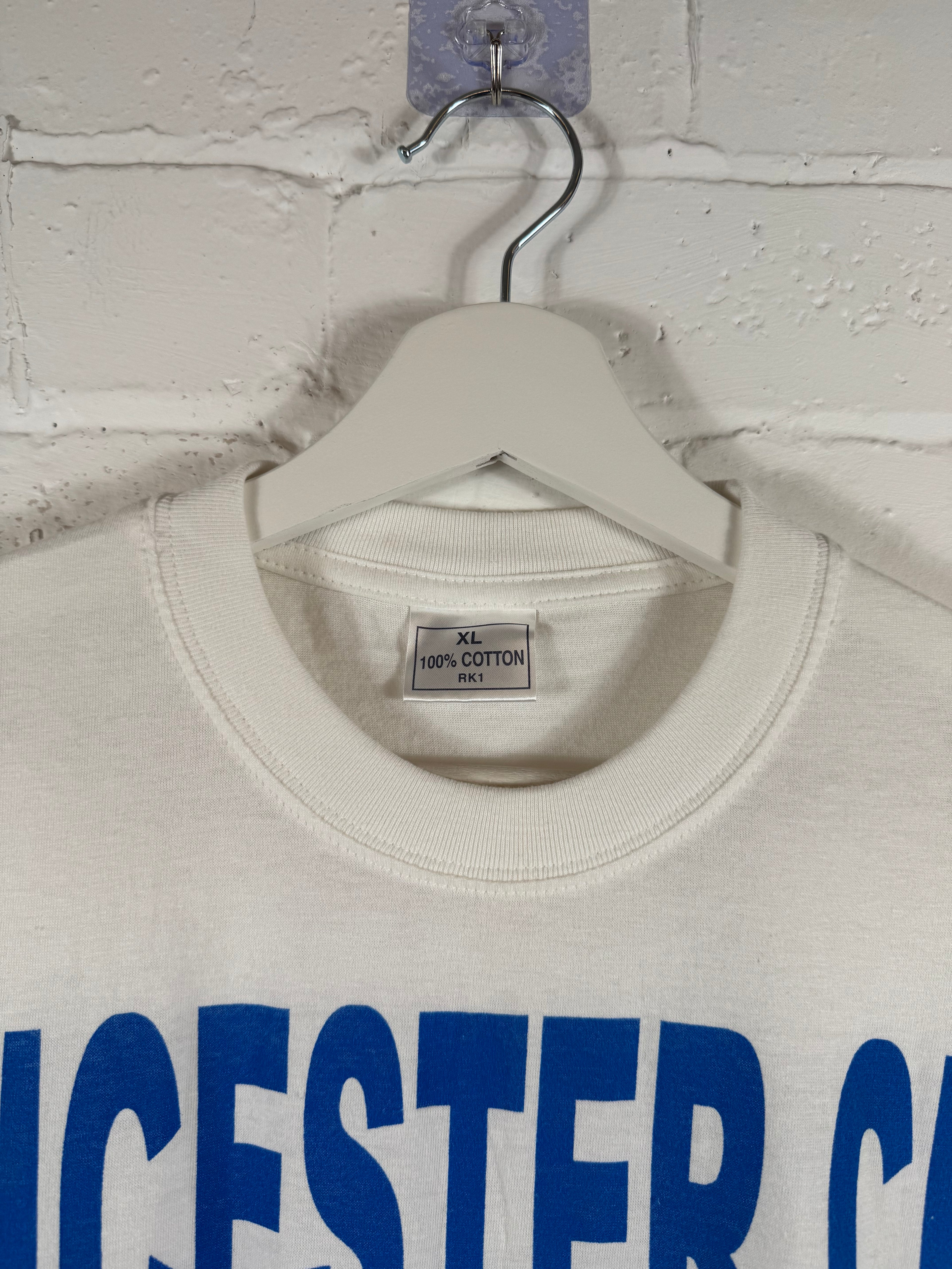 90s Leicester City football t shirt XL