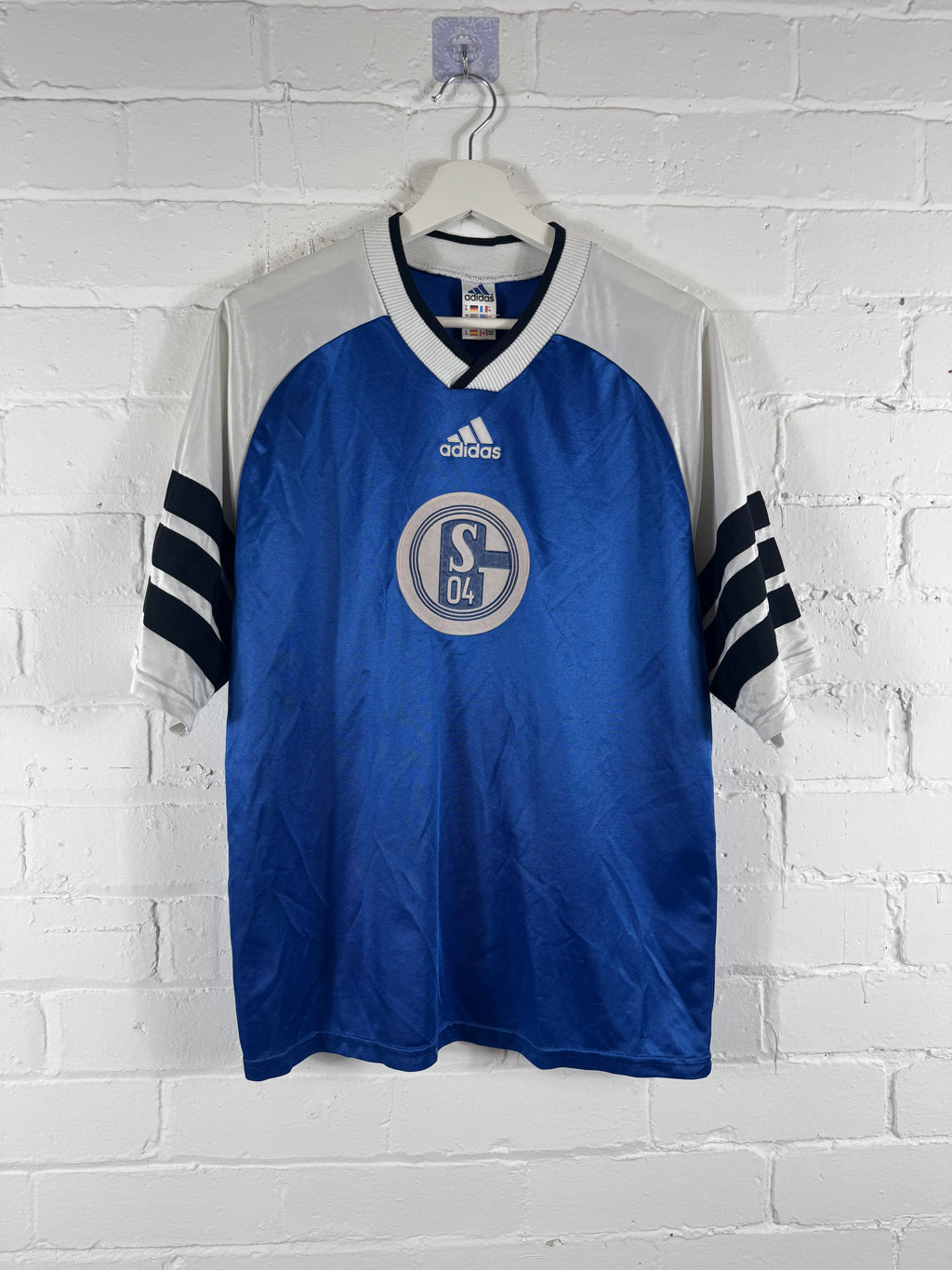 1998 - 99 Schalke 04 training football shirt adidas medium