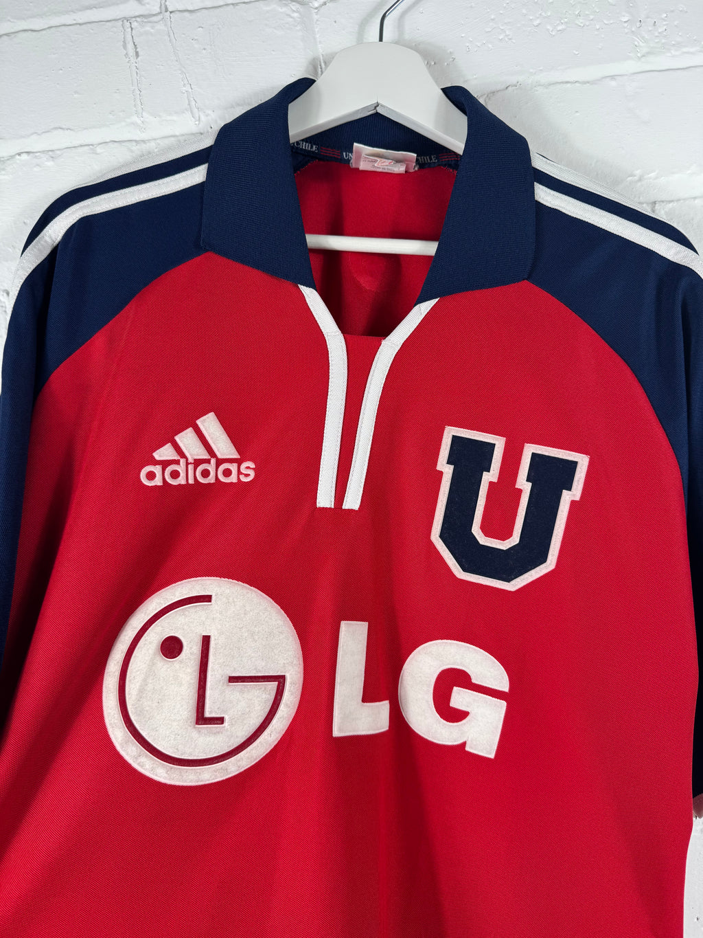 2001 / 02 Universidad De Chile Away Adidas Large Football Shirt
