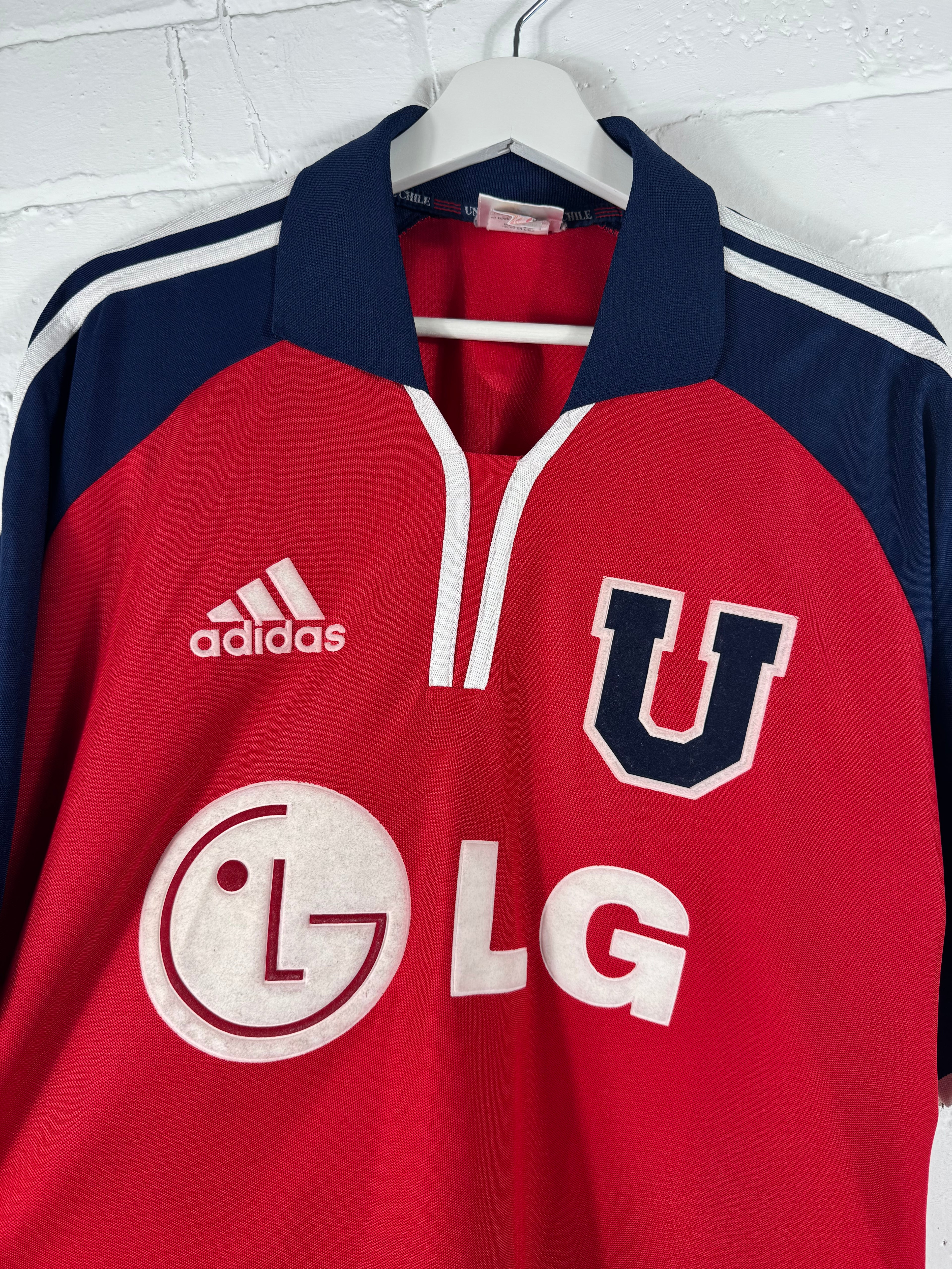 2001 / 02 Universidad De Chile Away Adidas Large Football Shirt