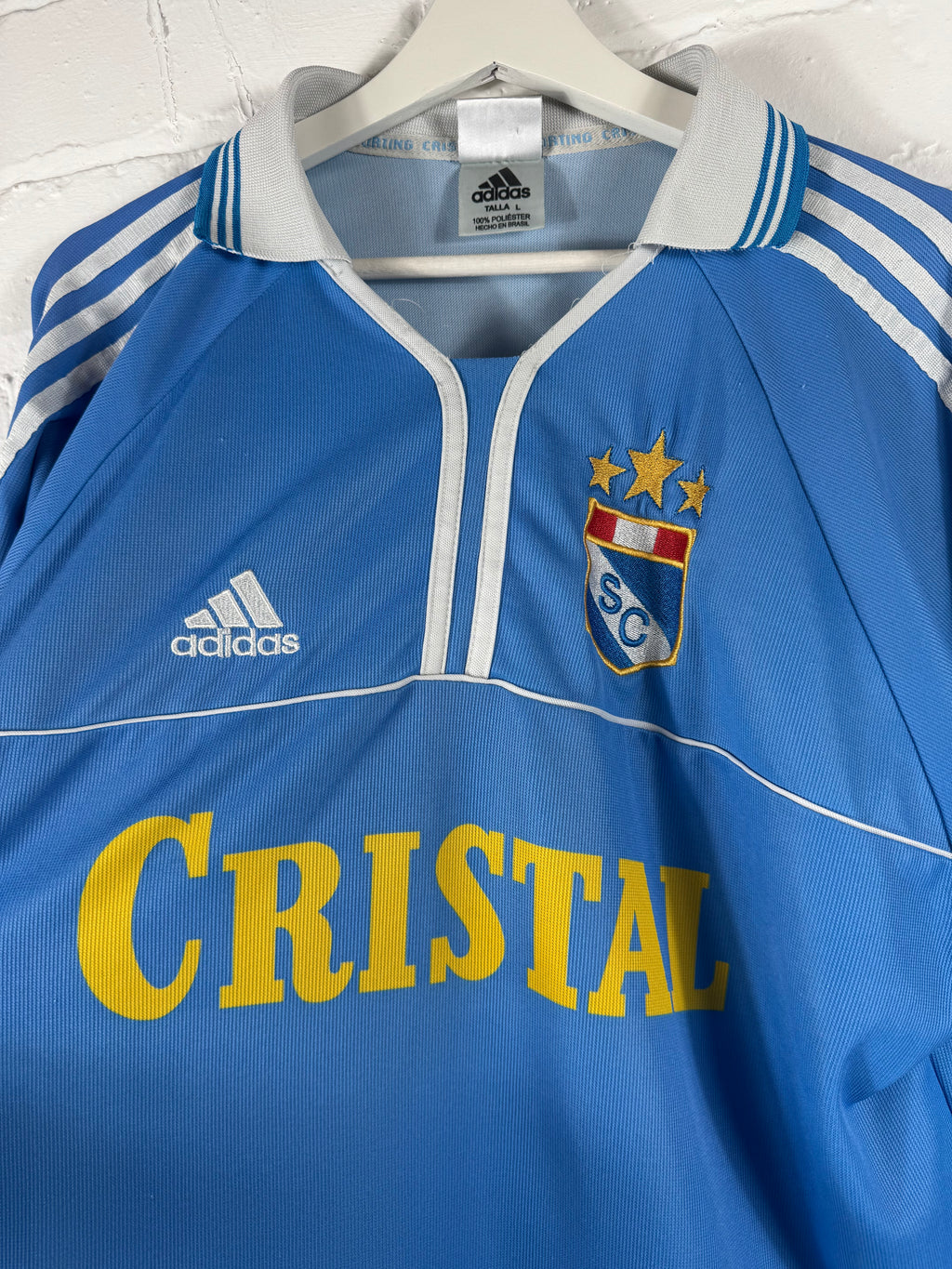 2000 Sporting Cristal Home Adidas Large Long Sleeve Football Shirt
