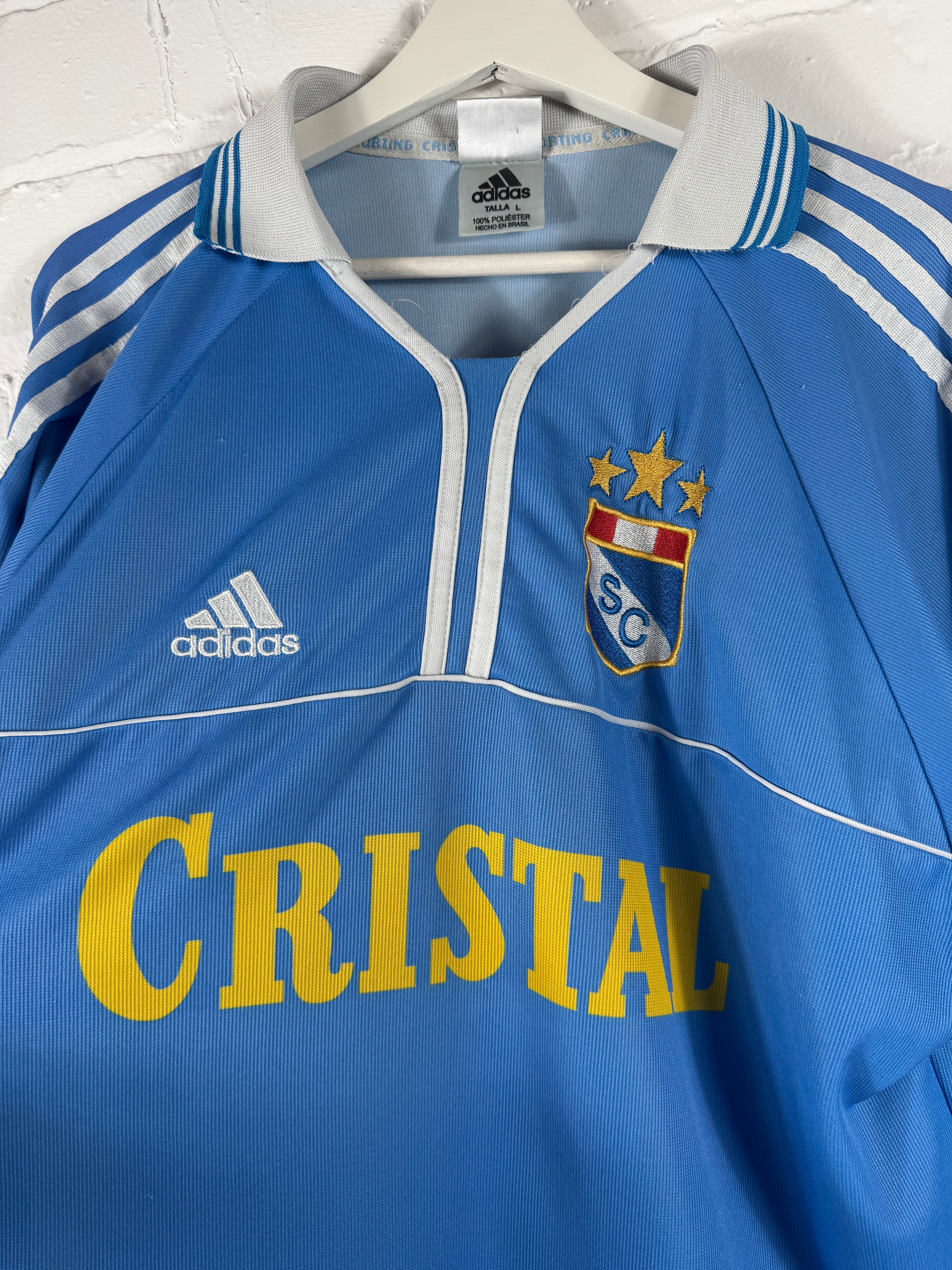2000 Sporting Cristal Home Adidas Large Long Sleeve Football Shirt