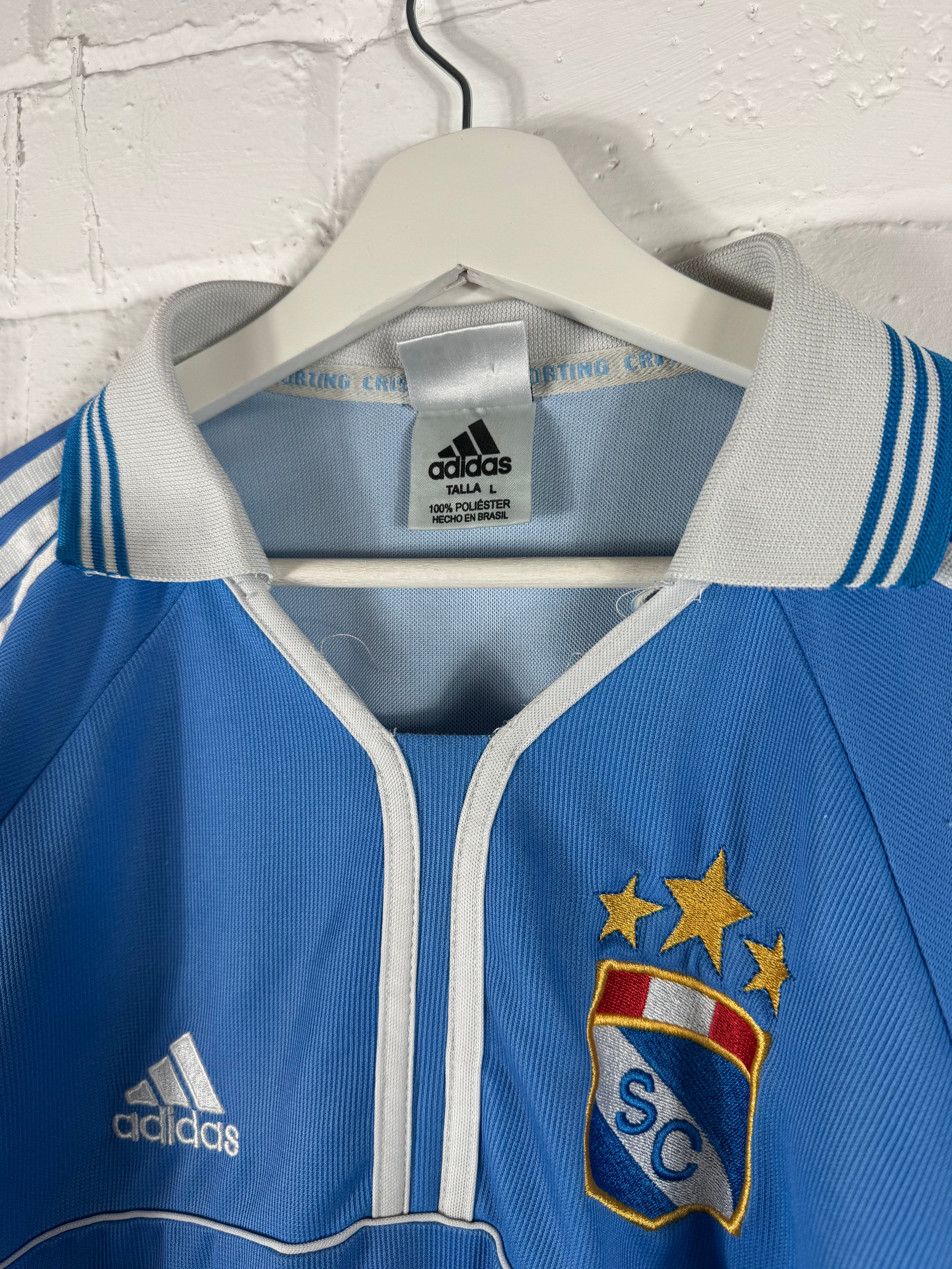 2000 Sporting Cristal Home Adidas Large Long Sleeve Football Shirt