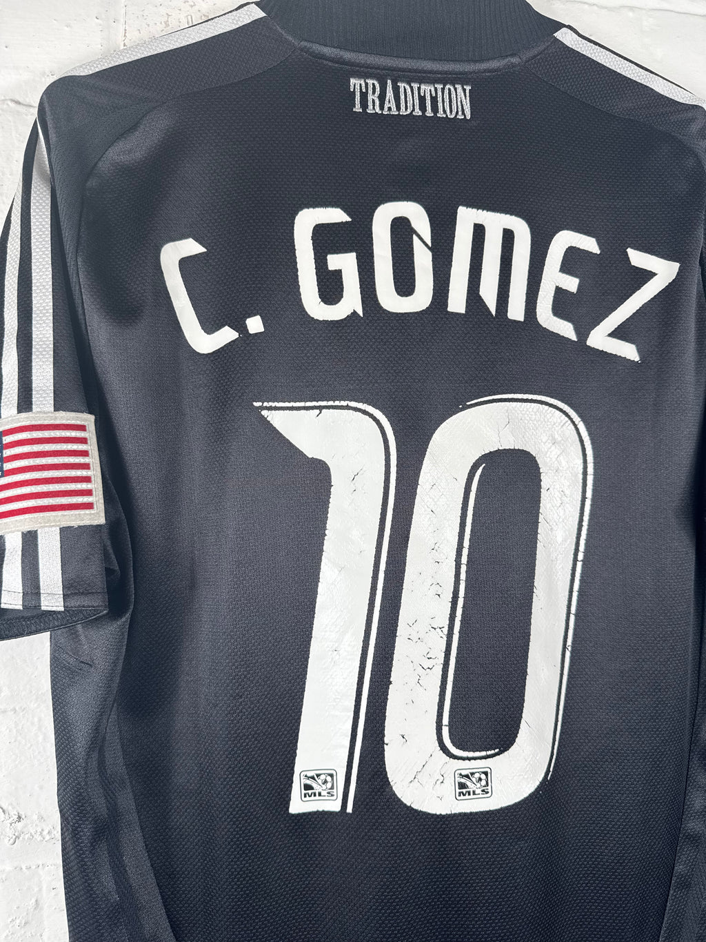 2008 / 09 DC United Home Adidas Medium Football Shirt Match Worn / Issued C. Gomez