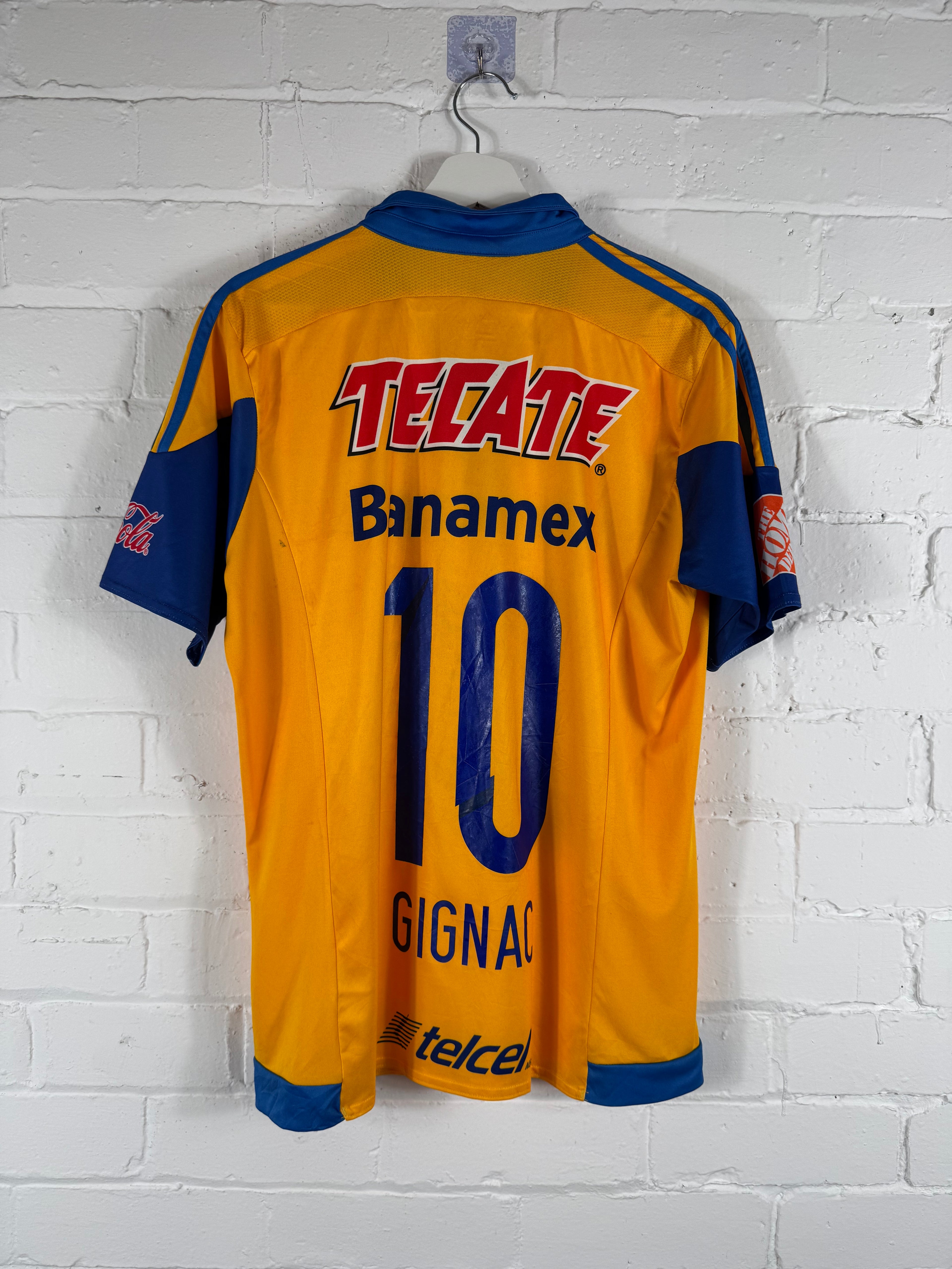 2015 / 16 Tigres UANL Home Adidas Small Football Shirt Gignac 10