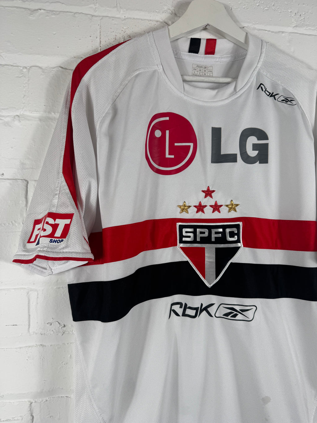 2006 São Paulo Home Reebok Large Football Shirt 10 Danilo