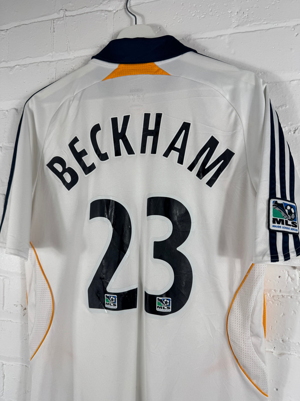 2007 LA Galaxy Home Adidas Small Football Shirt Beckham 23