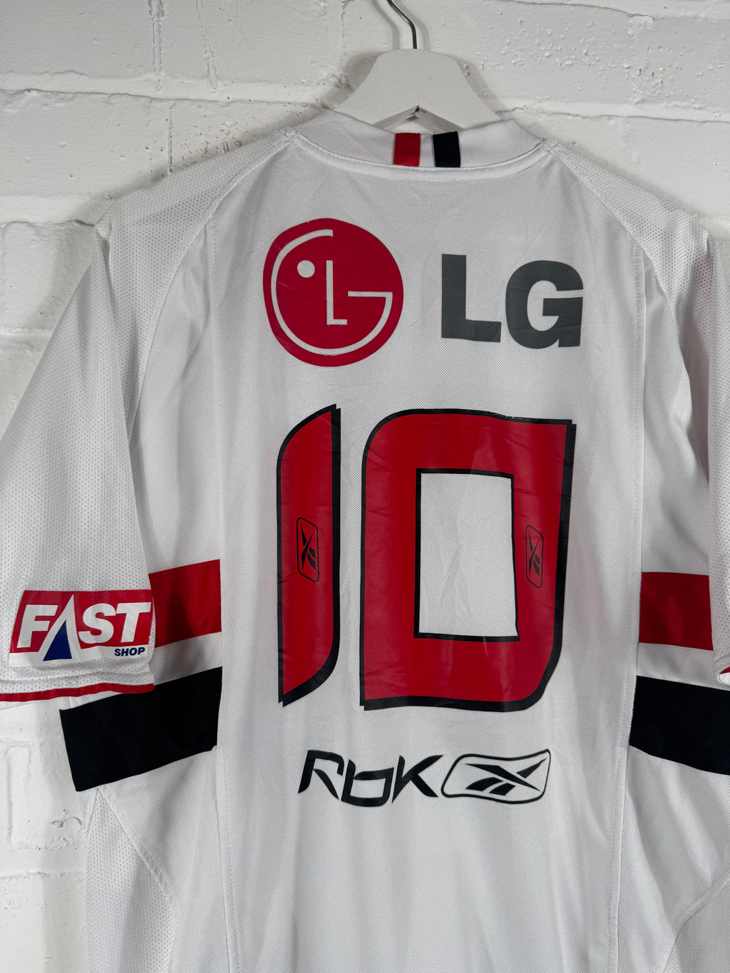 2006 São Paulo Home Reebok Large Football Shirt 10 Danilo