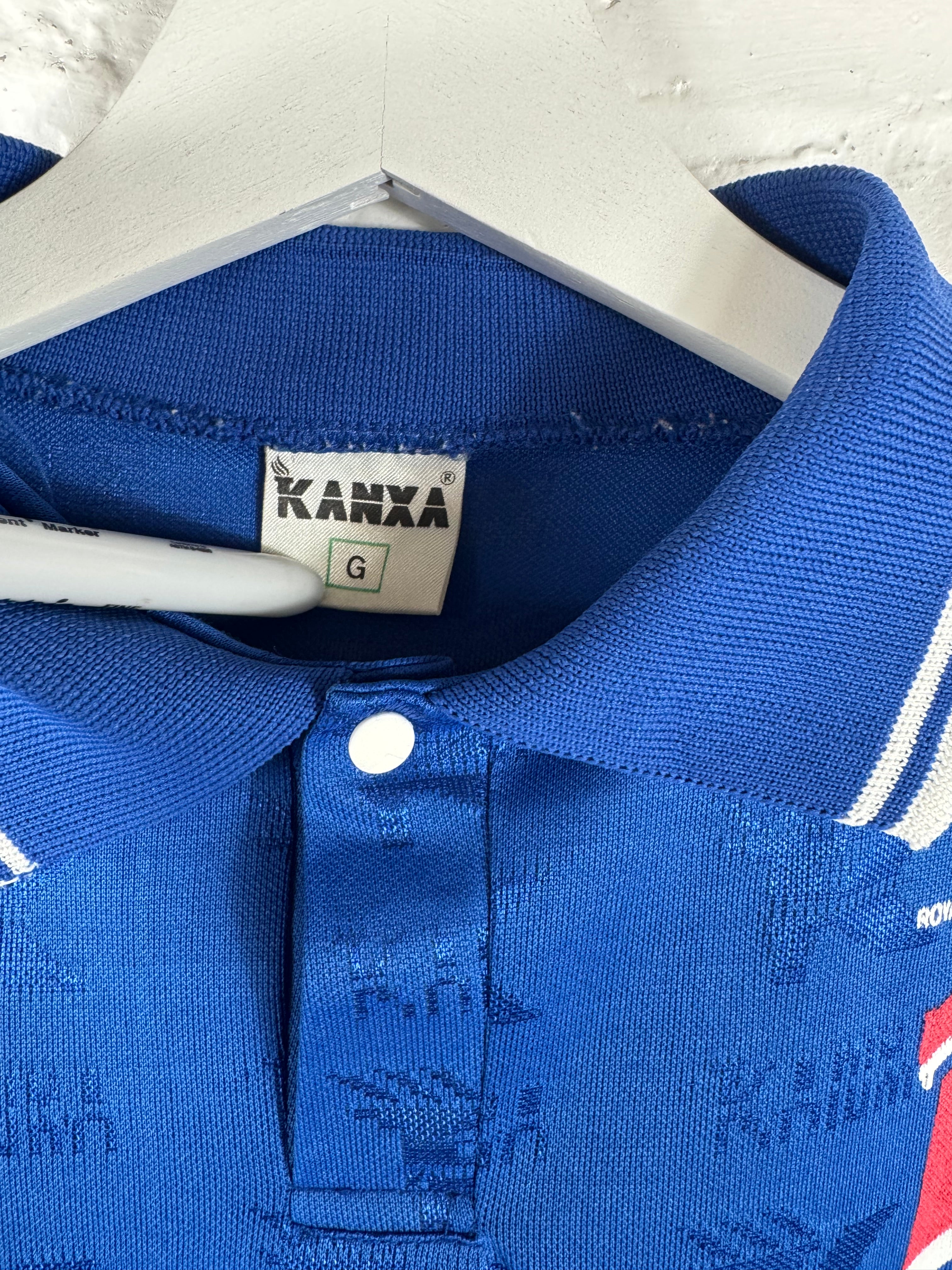 1995 EC São Bento Home Kanxa Large Football Shirt Match Worn Momesso 10