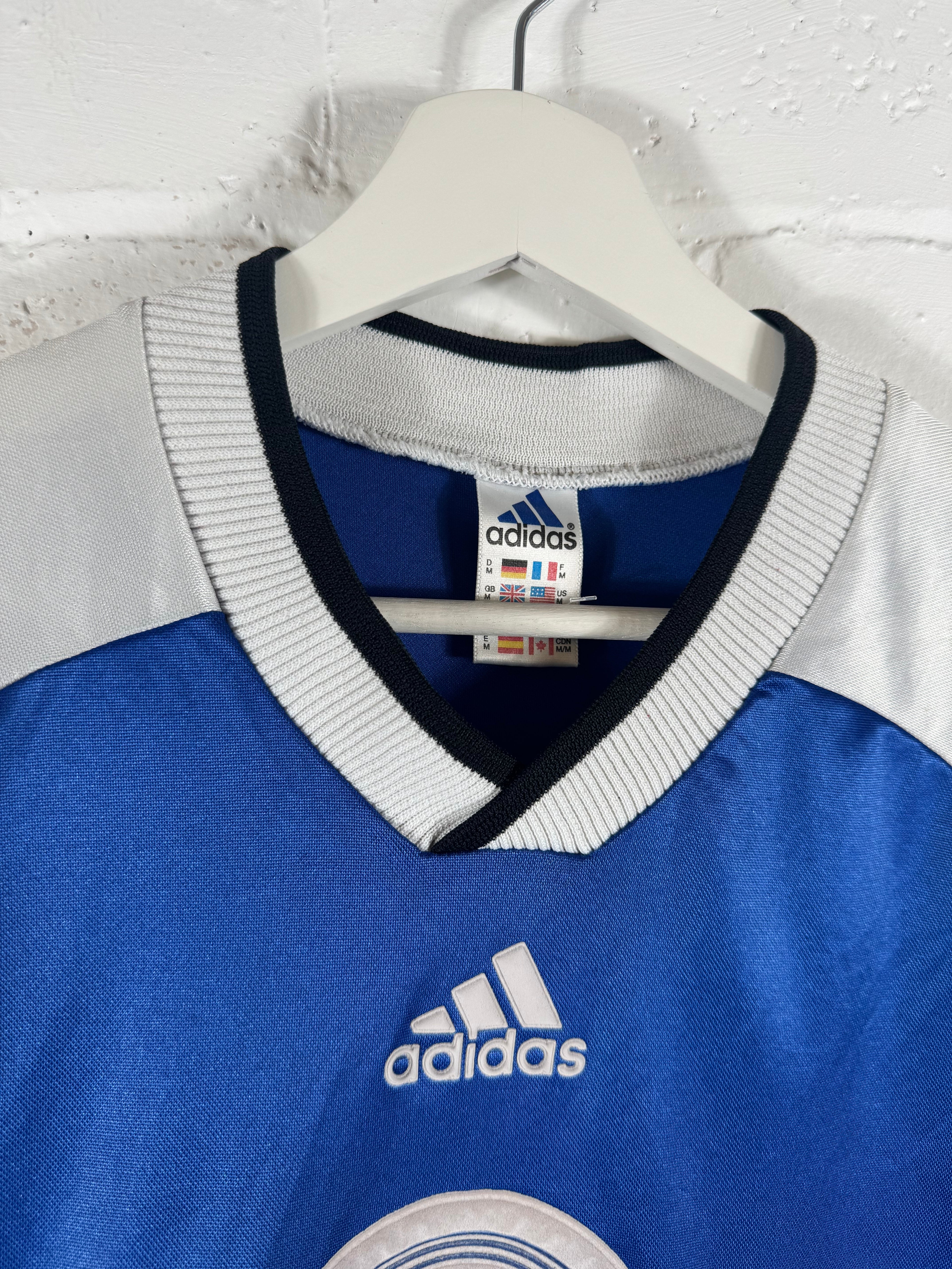 1998 - 99 Schalke 04 training football shirt adidas medium