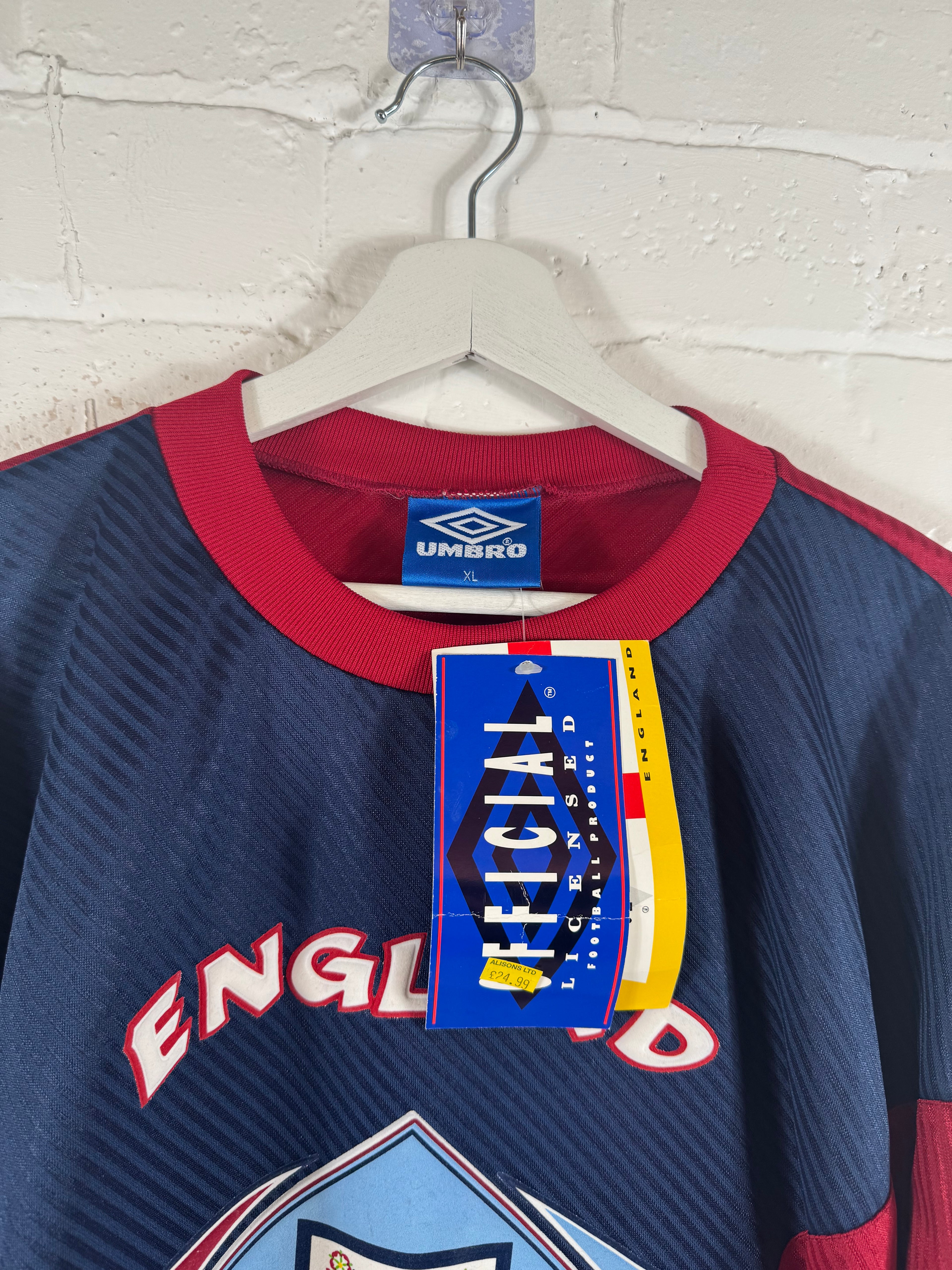 1994 England training football shirt Umbro XL